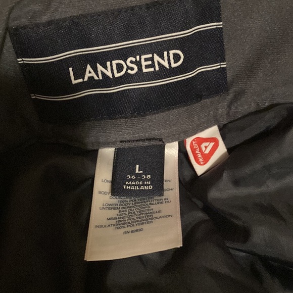 Lands' End Primaloft Snow Pants Men’s Size L 36-38 Men’s Snow Pants Ski Pants - Picture 10 of 16